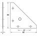Bracket Corner Brace Galvanized