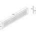 Ventilation Grille with Round Holes Startec Square rounded Ventilation area 183.1cm2 dimensions (A x B): 1000 x 1000 max. installation dims. 985 x 85 mm brushed
