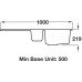 Sink 1.5 Bowl and Drainer Rangemaster Andesite AND1052 Crystal white - with reversible drainer