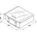 Pantry Box for 600 mm Wide Drawers Hailo with one carrier box wooden grid for bakery products and plastic grid for vegetables White