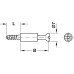 Connecting Bolt for Ø 3 or Ø 5 mm Holes with Special Thread Minifix S100 Drilling distance B: 34 mm galvanized
