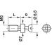 Connecting Bolt with M6 Thread for Ø 8 mm Holes Rafix Bright