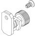 Railing Bracket for 90 mm High Drawer Sides with Rectangular Rails Nova Pro Scala For screw fixing