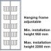 Pull Out Larder Unit Chrome Linear Wire Baskets Centre Mounting Installed Height 1700-1950 mm 5 baskets included For cabinet width 400 mm basket width 355 mm installed height 1700-1950 mm Pull Out Larder Unit Chrome Linear Wire Baskets Centre Mounting Installed Height 1700-1950 mm 5 baskets included For cabinet width 400 mm basket width 355 mm installed height 1700-1950 mm