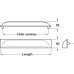 Cup Pull Handle Brass Fixing Centres 40-202 mm Queslett Polished nickel fixing centres 202 mm