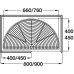 Carousel Set Chrome Wire Half Circle for Min. Door Width 400 or 450 mm For minimum door width 450 mm