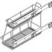 Pull Out Storage Unit Two Tier Chrome Linear Wire Basket for Min. Cabinet Width 300 mm For cabinet with hinged door 1 two tier basket included With linear wire baskets