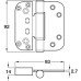 3D Adjustable Hinge Height 92 mm Width 93 mm Patented innovative design Silver
