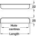 Cup Pull Handle Zinc Alloy FIxing Centres 64-128 mm Odessa Polished chrome fixing centres 128 mm