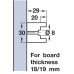 Beech Runners for Use with Wicker Baskets Pre-drilled Length 449 mm For board thickness 18/19 mm