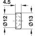 Countersunk Collar for M6 Bolts Steel Nickel plated