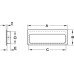 Inset Handle Brass Width 75-99 mm Polished nickel plated width 99 mm height 38 mm
