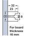 Beech Runners for Use with Wicker Baskets Pre-drilled Length 449 mm For board thickness 18/19 mm