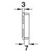 Ventilation Trim for Recess Mounting Ø 48 mm Plastic Round Ventilation area 4.3 cm2 white