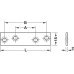 Connecting Plate Screw Fixing with Four Screw Holes Steel Length 80 mm