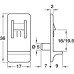 Shelf Retainer Plug in for Ø 5 mm Hole for 16/19.5 mm Shelf Thickness For drill hole Ø 5 mm For 19.5 mm shelf thickness