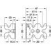 Universal Bracket Steel for System Varianta 25 Series-Drilled Holes steel Bright galvanized
