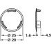 Cover Cap Round for Ø 18 or 25 mm Hole for Spider Cabinet Hanger For Ø 25 mm hole