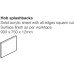 Splashback Solid Surface Nimbus Grey Minerva® 900 x 750 x 12 mm hob size