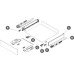 Drawer Set 121 mm High with Dynapro Tipmatic Runners Vionaro Length 350 mm graphite
