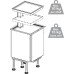 Corner Storage Unit Vertical Rising 2 or 3 Trays Ninka Qanto 2 trays