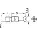 Connecting Bolt for Maxifix Housings M8 thread Zinc Plated Steel steel galvanized Drilling dim. B: 55 mm