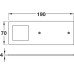 LED Downlight 24 V Flat Rated IP20 Loox Compatible Polar Black finish warm white 3100 K