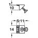 Rear Panel Connector Plastic Screw Fixing Häfele Ixconnect White