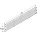 Ventilation Grille Louvre Type Ventilation Slots Surface Mounted Ventilation area 327.6 cm2 height 104 mm matt silver