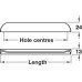 Pull Handle Zinc Alloy Fixing Centres 32-160 mm Nick Brushed copper fixing centres 32 mm