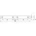 Door Panel Connector Connecting Plate 3 mm Thick Steel Steel Length 230 mm white lacquered