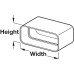Connector Tube Length 80 mm System 125/150 System 125 height x width 82 x 174 mm