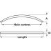 Bow Handle Steel Fixing Centres 256 mm Polished chrome finish