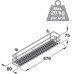 Storage Basket Set for Cabinet Width 150-300 mm Vauth-Sagel VS SUB Side Vauth-Sagel by Häfele Basket width 89 mm height 75 mm saphir mesh chrome wire
