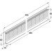 Ventilation Grille for Recess Mounting 480 x 80 mm 480 x 80 mm Ventilation area  150.4 cm2 recessed length 460 mm dark brown MC4
