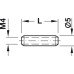 Sleeve for Ø 5 mm Holes with M4 Internal Thread Press fitting Length 18 mm galvanized