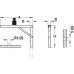 Hinged Bracket Adjustable in 3 Positions Dimensions (AxBxC): 400 x 36 x 270 mm galvanized