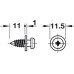 Connecting Screw Modular for Installation in Metal with Self-Tapping Thread Collared With self-tapping thread For use with 11-13 mm wide Modular plates for installation in Ø 4.2 mm hole length 9.5 mm