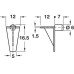Shelf Support Plug in for Ø 6 mm Hole for Wooden Shelves Transparent