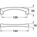 D Pull Handle Zinc Alloy Fixing Centres 128 mm Emerson Matt nickel