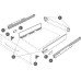 Twin Walled Drawer Set Standard Indaux Attraction For drawer length 480 mm silver