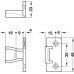 Panel Component for Screw Fixing AS Keku for screw fixing to panel Mounting with Hospa screws