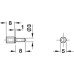 Shelf Support Plug in for Glass Shelves and Ø 3 mm Hole for wooden and glass shelves Galvanized