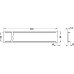 Ventilation Grille for Recess Mounting 480 x 80 mm 480 x 80 mm Ventilation area  150.4 cm2 recessed length 460 mm dark brown MC4