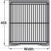 Pull Out Storage Basket Set Chrome Linear Wire Baskets for Cabinet Widths 300-800 mm For cabinet with hinged door 2 baskets included For cabinet width 600 mm basket width 500 mm
