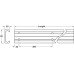 Sliding Track System Track Length 2400-3600 mm Accuride 0116 Length 3600 mm