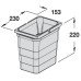 Waste Bin One2Four Capacity 5.5 litres