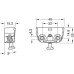 Clip Cabinet Connector RV/O Top Element with Pre-Mounted Connecting Screw Nickel plated
