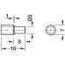 Shelf Support Plug in for Glass Shelves and Ø 5 mm Holes for wooden and glass shelves Galvanized