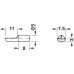 Shelf Support Plug in for Wooden Shelves and Ø 5 mm Hole with Anti-Slide Feature Load-bearing capacity 80 kg Nickel plated